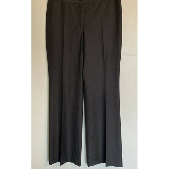 Patrizia Luca Trouser Slack Pant Charcoal Gray  Made in Italy US 10 - Picture 1 of 6